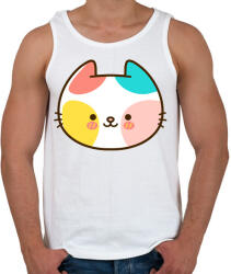 printfashion Színes cica - Férfi atléta - Fehér (5262914)