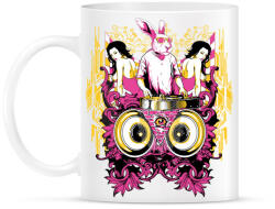 printfashion DJ Nyúl - Bögre - Fehér (788337)