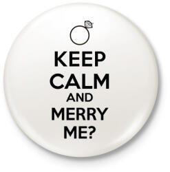 printfashion KEEP CALM2. png - Kitűző, hűtőmágnes - Fehér (3075083)