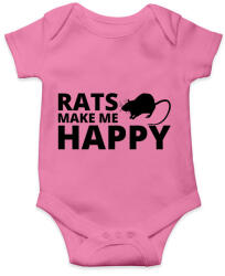 printfashion Rats make me happy - Baba Body - Rózsaszín (13442840)