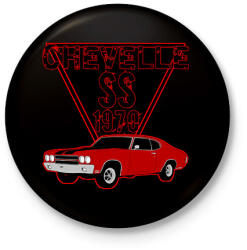 printfashion Sport autó - Kitűző, hűtőmágnes - Fekete (13163535)