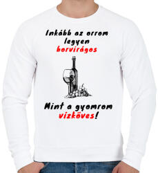 printfashion borvirág - Férfi pulóver - Fehér (1628995)