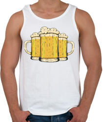 printfashion Korsó sör - Férfi atléta - Fehér (11857002)