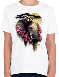 printfashion Vad virágzás - Gyerek póló - Fehér (326360)