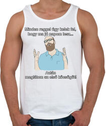printfashion minden reggel. . . - Férfi atléta - Fehér (4573845)