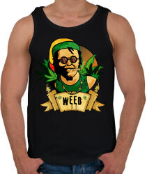 printfashion Weed - Férfi atléta - Fekete (15782986)