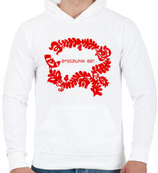 printfashion Két pejló páros minta #2 - Férfi kapucnis pulóver - Fehér (15195260)