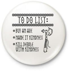 printfashion To do list - viking - Kitűző, hűtőmágnes - Fehér (15514754)