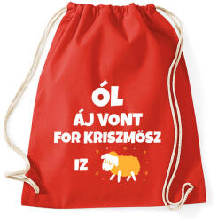 printfashion ALL I WANT FOR CHRISTMAS IS JUH - Sportzsák, Tornazsák - Piros (9951123)