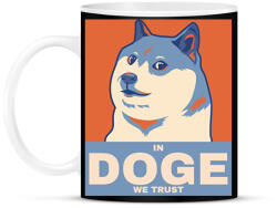 printfashion IN DOGE WE TRUST - Bögre - Fekete (10739107)