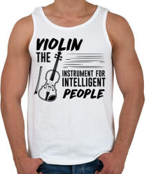 printfashion Intelligens emberek hangszere - Hegedű - Férfi atléta - Fehér (7639951)