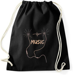 printfashion music - Sportzsák, Tornazsák - Fekete (4139662)