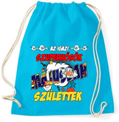 printfashion Májusban született szuperhős - Sportzsák, Tornazsák - Surf blue (2143612)