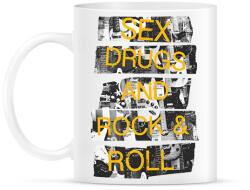printfashion Szex, drog és rock&roll - Bögre - Fehér (787956)