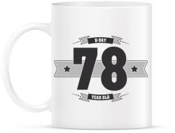 printfashion b-day-78-dark-lightgrey - Bögre - Fehér (790585)