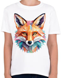 printfashion Róka - Gyerek póló - Fehér (16101614)