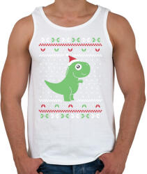 printfashion Dínós csúnya pulcsi - Férfi atléta - Fehér (14611842)