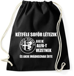 printfashion Kétféle Alfa Sofőr - Sportzsák, Tornazsák - Fekete (1663466)