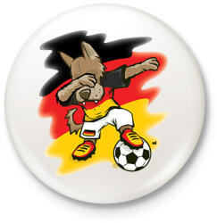 printfashion Német focis ajándék - Kitűző, hűtőmágnes - Fehér (11384275)