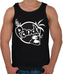 printfashion fanta panda - Férfi atléta - Fekete (15009633)