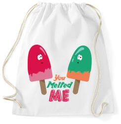 printfashion Jégkrémek - Sportzsák, Tornazsák - Fehér (443960)