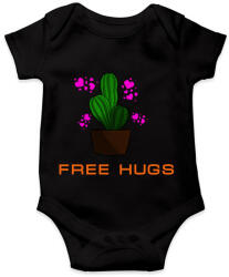 printfashion FREE HUGS - Baba Body - Fekete (1555322)
