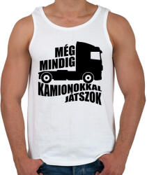 printfashion Kamionokkal játszok - Férfi atléta - Fehér (1662466)