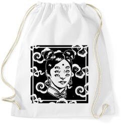 printfashion Pszichedelikus nő - Sportzsák, Tornazsák - Fehér (13471600)