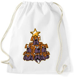 printfashion Karácsoyi - kutya-fa - Sportzsák, Tornazsák - Fehér (5723778)