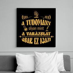 printfashion A tudomány olyan mint a varázslat - Vászonkép - Fekete (11942229)