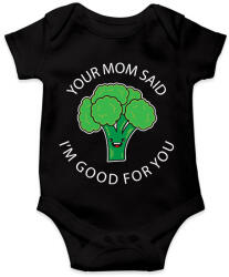 printfashion Your mom said - Baba Body - Fekete (2263441)