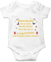 printfashion Kedves Jézuska! - Baba Body - Fehér (14902245)
