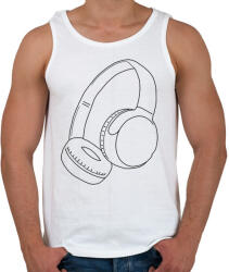 printfashion Fejhallgató - Férfi atléta - Fehér (5103990)
