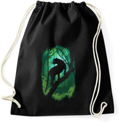 printfashion Dzsungel könyve - Sportzsák, Tornazsák - Fekete (117156)