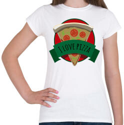 printfashion I love Pizza - Női póló - Fehér (15461641)