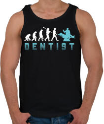 printfashion Dentist evolution - Férfi atléta - Fekete (10346909)