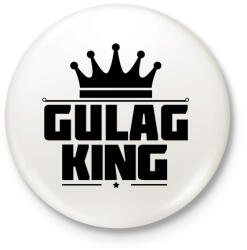 printfashion Gulag King - Kitűző, hűtőmágnes - Fehér (3090552)