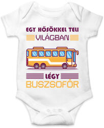 printfashion Légy buszsofőr - Baba Body - Fehér (7469282)