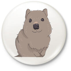 printfashion Qoukka - Kitűző, hűtőmágnes - Fehér (13915945)