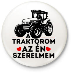 printfashion traktor szerelem - Kitűző, hűtőmágnes - Fehér (3080875)
