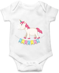 printfashion Unikornis szülinap - Baba Body - Fehér (4891807)