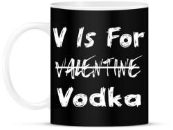printfashion V for vodka - Bögre - Fekete (2213769)