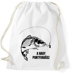 printfashion A nagy pontyvadász - Sportzsák, Tornazsák - Fehér (13113276)