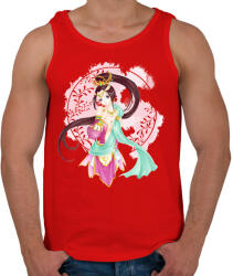 printfashion quan yin manga - Férfi atléta - Piros (4876410)