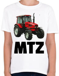 printfashion MTZ Traktor - Gyerek póló - Fehér (11342676)