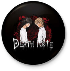 printfashion death note - Kitűző, hűtőmágnes - Fekete (14668376)