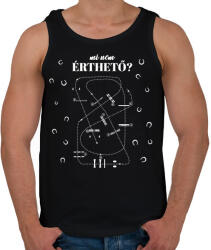 printfashion Mi nem érthető? - Férfi atléta - Fekete (12717294)