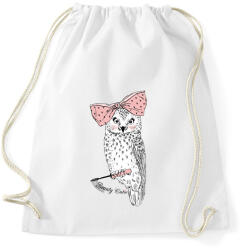 printfashion Beauty Owl - Sportzsák, Tornazsák - Fehér (1248376)
