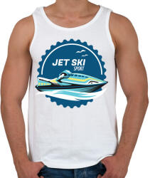 printfashion Jetski - Férfi atléta - Fehér (1084855)