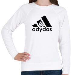 printfashion Adydas - Márka paródia - Női pulóver - Fehér (7326460)